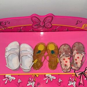 Girls Sandals 3 pairs